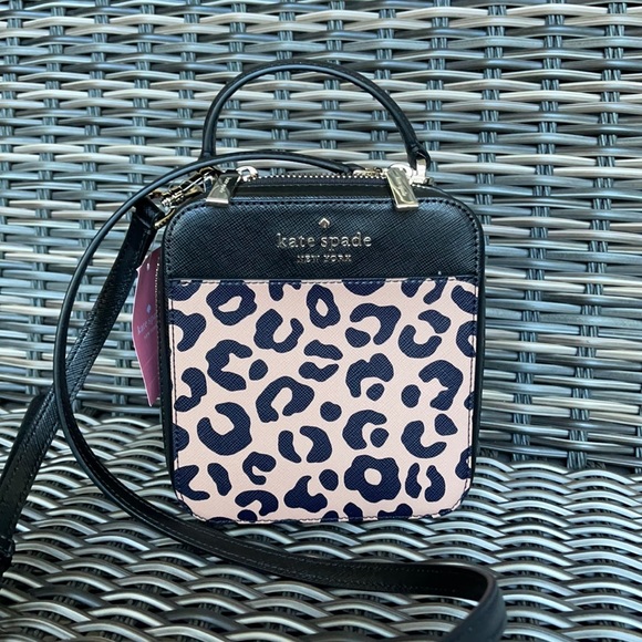 Kate Spade daisy graphic leopard vanity crossbody - Picture 14 of 16